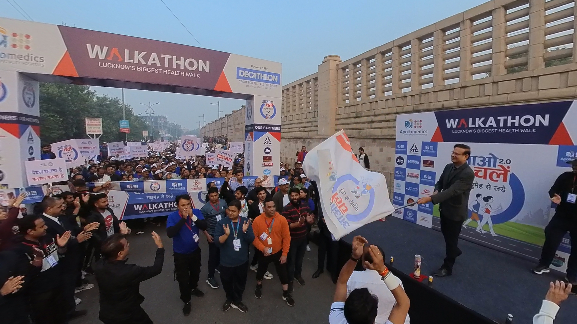 Apollomedics Hospital organized annual walkathon