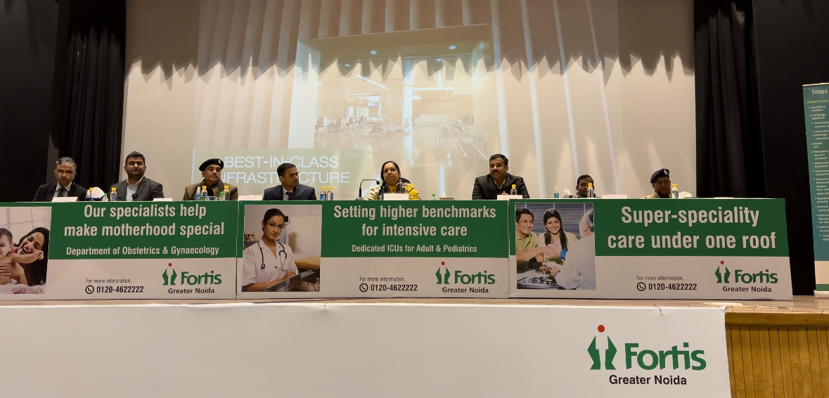 Fortis Hospital, Greater Noida, Organized Health Talk and Multi-Specialty Camp at Gautam Buddha Nagar Police Headquarters