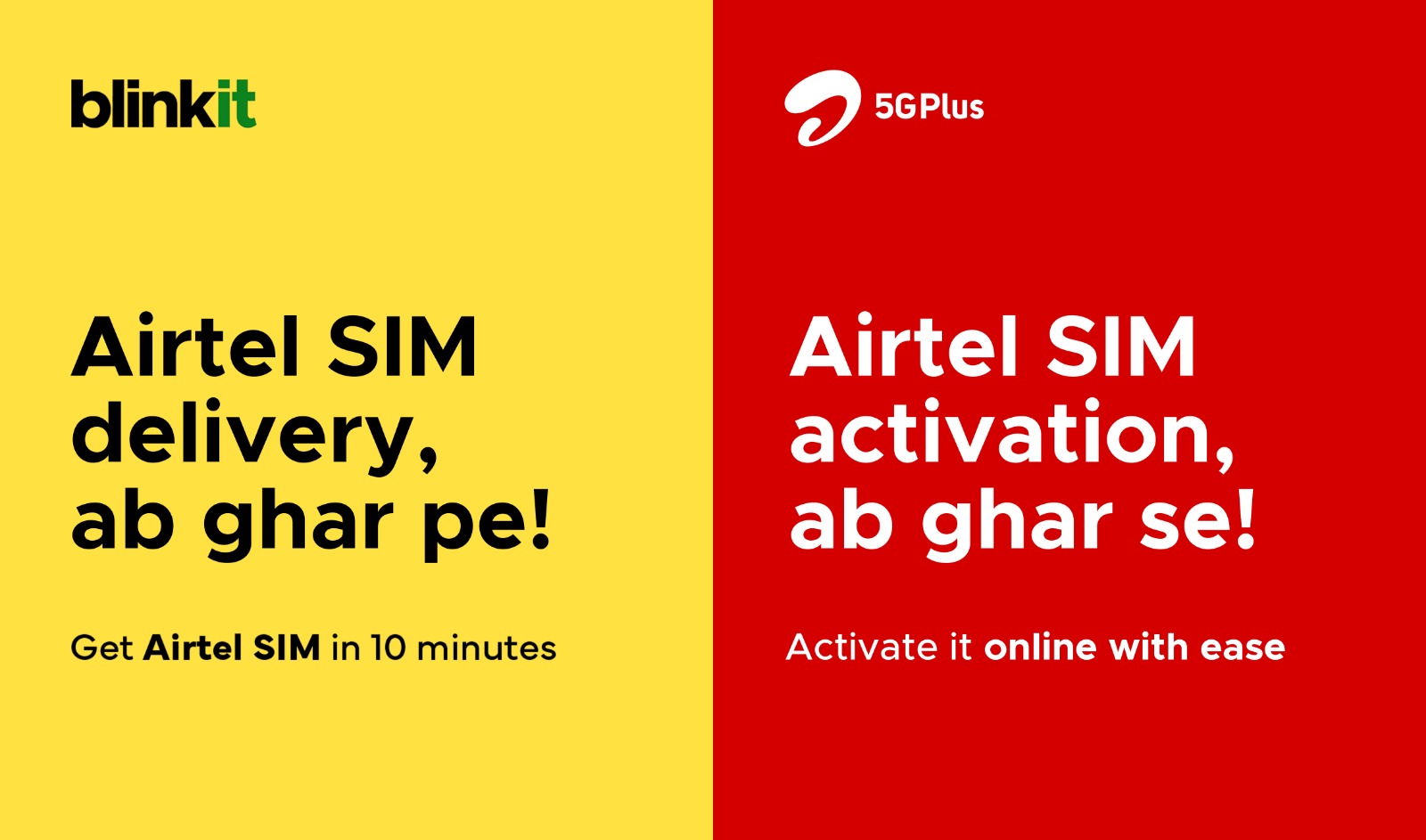 Airtel Partners with Blinkit to Deliver SIM cards to Customer’s Homes in Just 10 Minutes