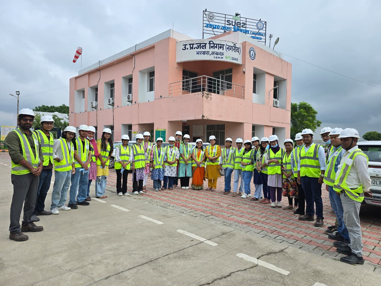Amity University students learned the intricacies of urban water management at the Bharwara STP